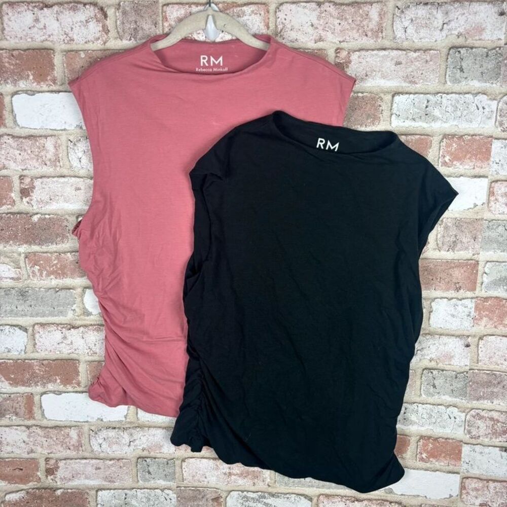 Rebecca Minkoff tank top bundle XL ruched stretchy